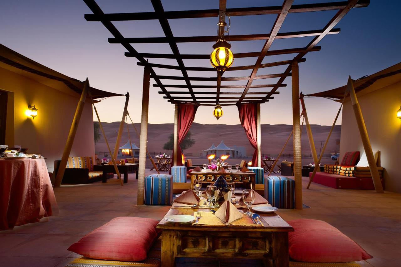 Desert Night camp outdoor restaurant
